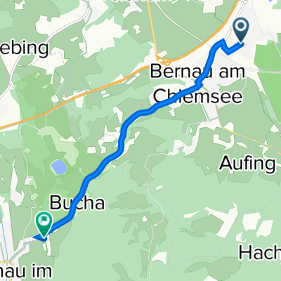 Baumannstraße 29, Bernau am Chiemsee nach Bernauer Straße 46, Aschau im Chiemgau