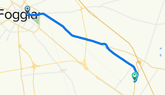 Via Lorenzo Scillitani 1–5, Foggia to Strada Incoronata Tavernola, Foggia