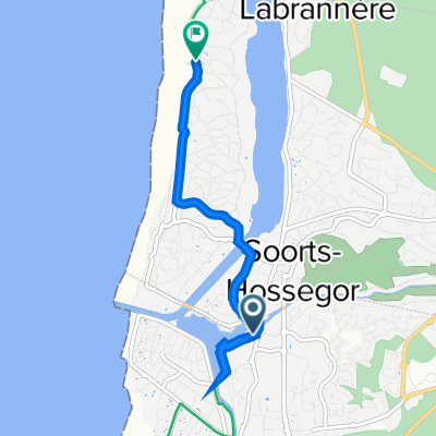 2 Quai de la Pêcherie, Capbreton à 698 Boulevard du Front de Mer, Soorts-Hossegor