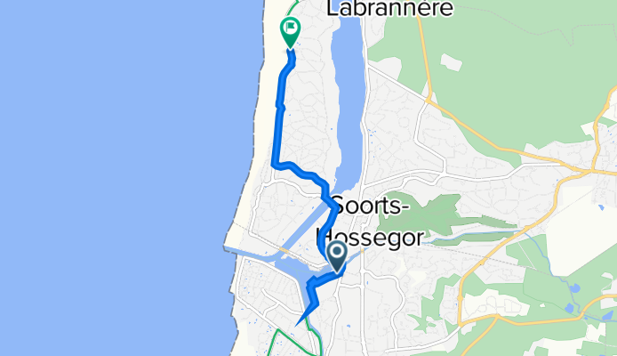 2 Quai de la Pêcherie, Capbreton à 698 Boulevard du Front de Mer, Soorts-Hossegor