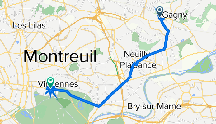 1–15 Impasse des Chênes Verts, Villemomble à 40 Avenue de Paris, Vincennes