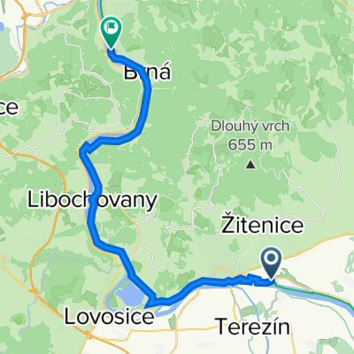 Nádražní, Litoměřice to U Řeky, Ústí nad Labem