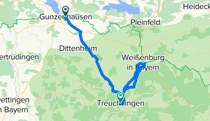 6)	Treuchtlingen, Weißenburg túra