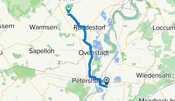 Bahnhofstraße 62, Petershagen nach Höfen 10, Uchte