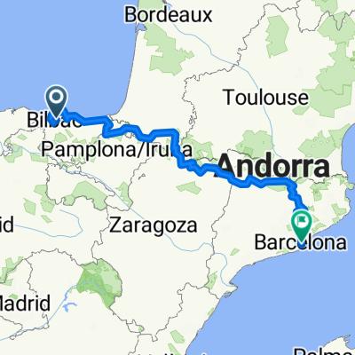 T1 Bilbao - Barcelona Pyrenäen