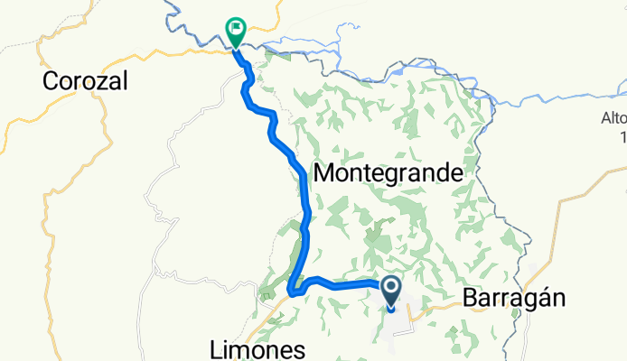 Caicedonia, Vía alambrado