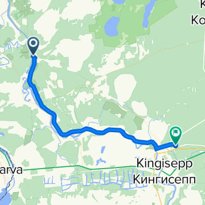 деревня Куровицы до Кингисеппский район