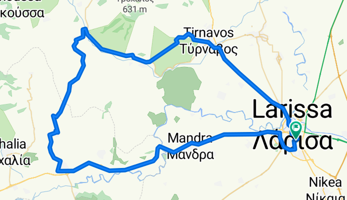 Larissa-Tyrnavos-Vlahogianni-Grizano-Farkadona-Larissa