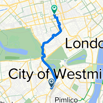 160 Buckingham Palace Road, London to 1-7 Harley St, London