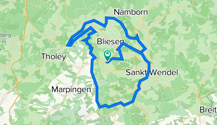 Saarstraße 7, Sankt Wendel nach Saarstraße 7, Sankt Wendel