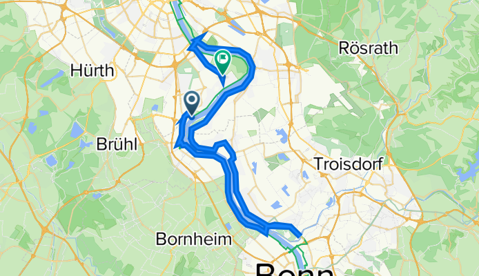 Sürther Leinpfad, Köln nach Silkestraße 13, Köln