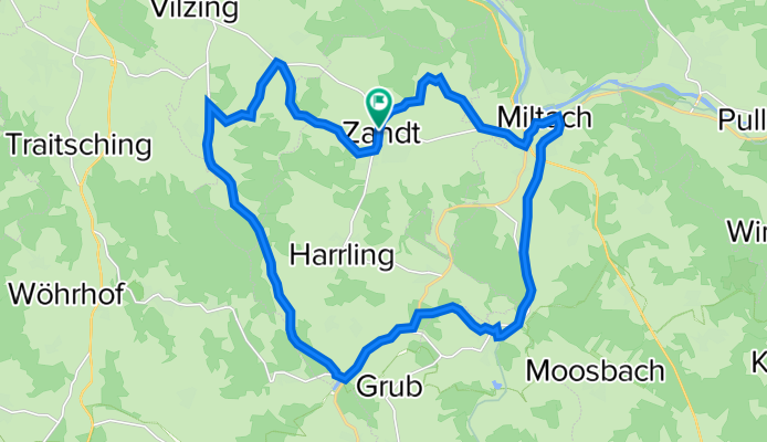 Tour 18: Zandt - Schachendorf - Rissing - Dietersdorf - Altrandsberg - Miltach - Zandt