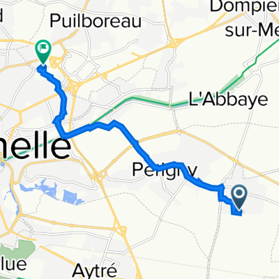 1 Rue des Grives, Saint-Rogatien à 44 Rue du Moulin des Justices, Puilboreau