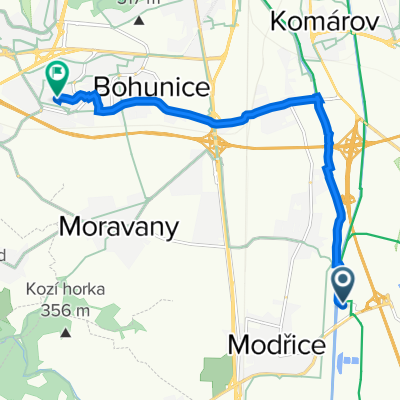 Chrlická, Modřice do Valašská