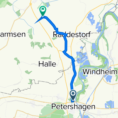 Petershagen nach Höfen 66B, Uchte