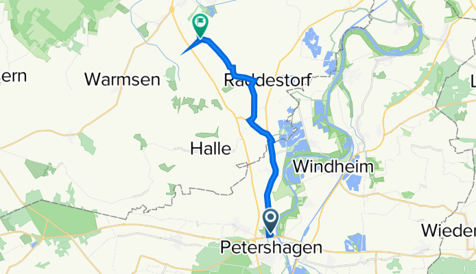 Petershagen nach Höfen 66B, Uchte