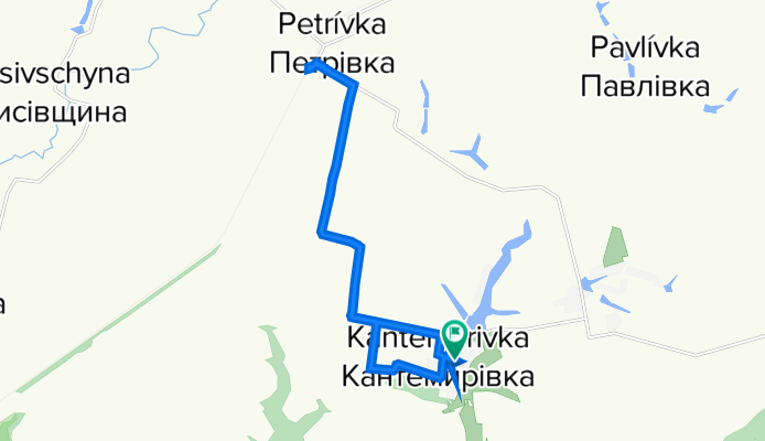 От Вулиця без назви, Кантемирівка до Вулиця без назви, Кантемирівка