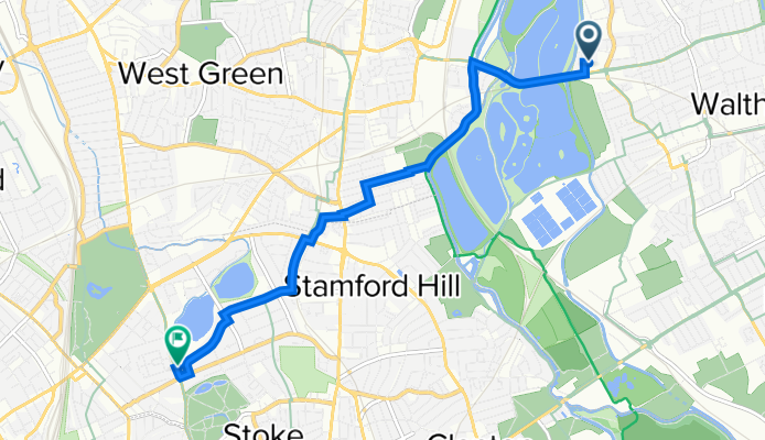 16 Vanguard Way, London to 212 Green Lanes, London
