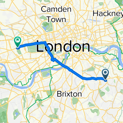 22 St Mary's Road, London to 45 Holland Park, London