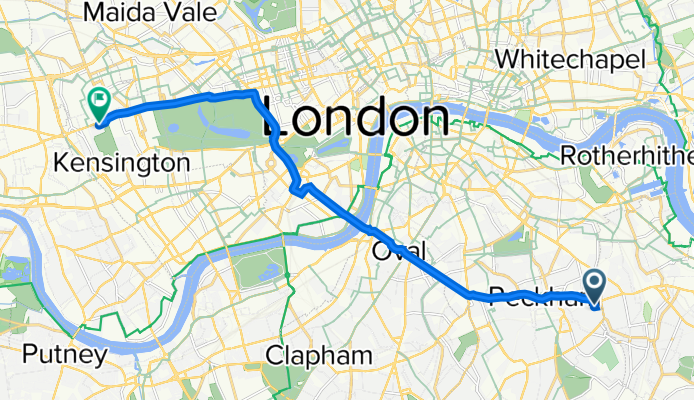 22 St Mary's Road, London to 45 Holland Park, London