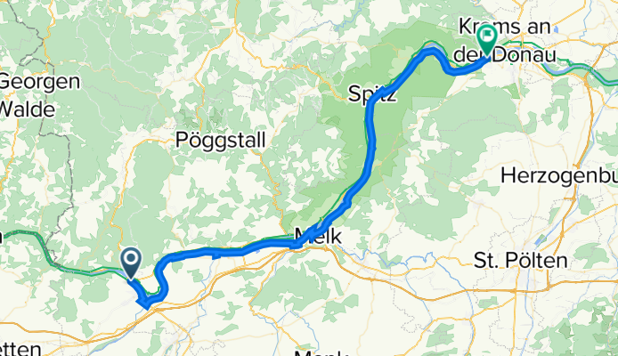Stauwerkstraße 73, Ybbs an der Donau nach Schloßgasse 8, Mautern an der Donau