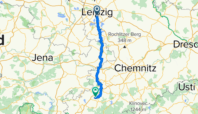 Wolfgang-Heinze-Straße 21, Leipzig nach Schulstraße 12A, Lengenfeld