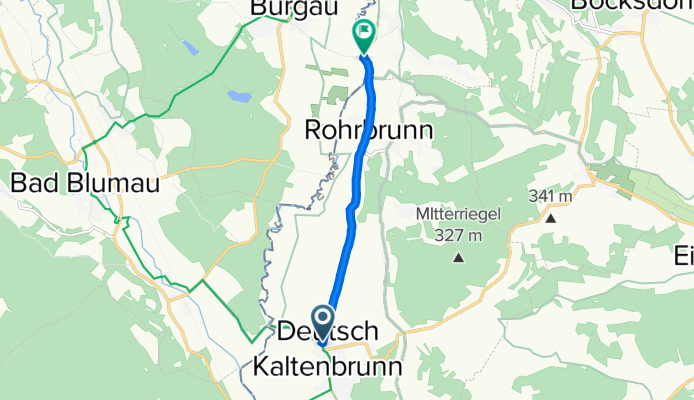 Obere Marktstraße 30, Deutsch Kaltenbrunn nach Bundesstraße 40, Burgauberg-Neudauberg