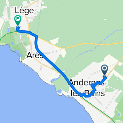 De 8 Rue Jean Bart, Andernos-les-Bains à 48 Chemin du Bourgeon, Lège-Cap-Ferret