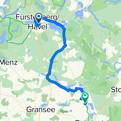 Fürstenberg/Havel to Ziegelei 33, Zehdenick