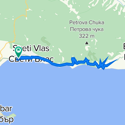 Пat bez ime, Sveti Vlas to Пat bez ime, Sveti Vlas