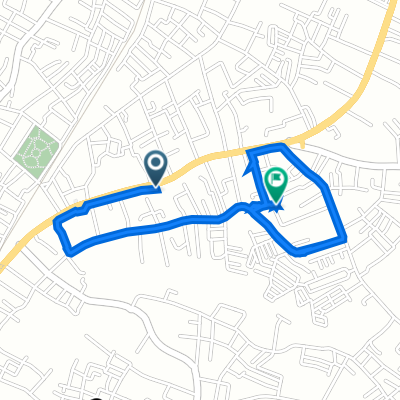 H7J2+285, Kecamatan Prabumulih Timur to Jalan Melati no 25, Kecamatan Prabumulih Timur