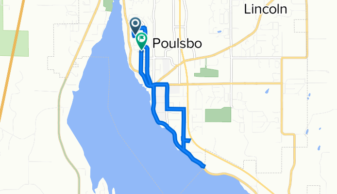 111 NE Myreboe St, Poulsbo to 19290–19346 Jensen Way NE, Poulsbo