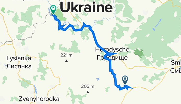 маршрут с Цветково, Цвіткове