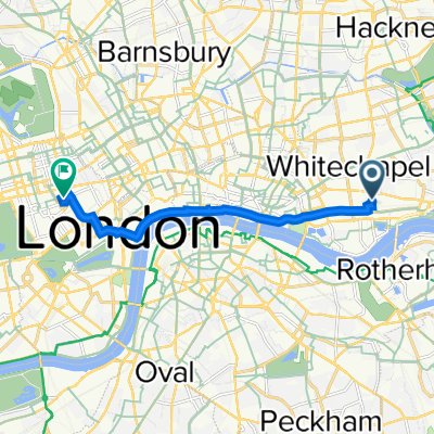 Brinsley House, Tarling St, London to 20 St George St, London