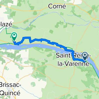 De D132, Gennes-Val-de-Loire à Rue de l'Aubépine 1, Loire-Authion