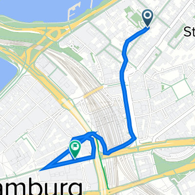 Koppel 23, Hamburg nach Mönckebergstraße 6, Hamburg