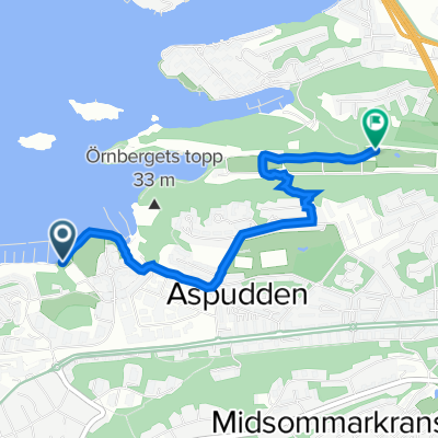 Torsslowsbacken 12, Stockholm to Vinterviksvägen, Stockholm