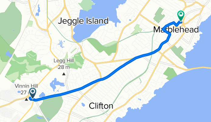 1016 Paradise Rd, Swampscott to 102 Pleasant St, Marblehead