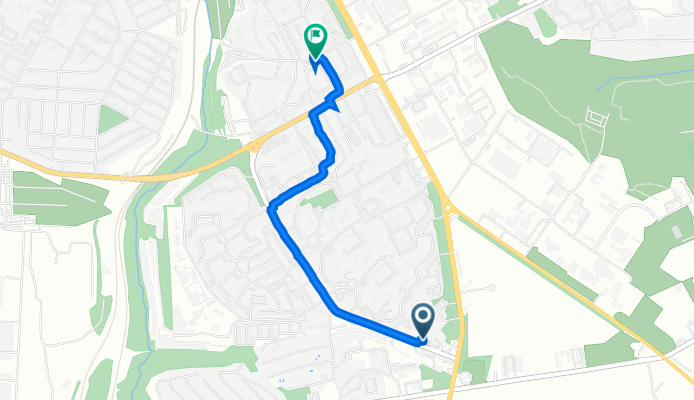 Паникахи улица, 119Б, Днепр до Мукаша Салакунова улица, Днепр