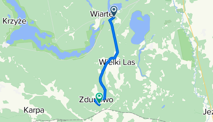 Pisz gmina, Pisz do Zdunowo 22, Pisz