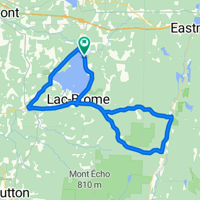 Tour du mont Glen via lac brome