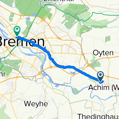 Bierdener Kämpe 8, Achim nach Kleine Helle 7, Bremen