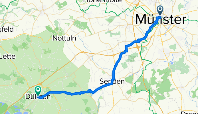 Innenstadtring, Münster nach Münsterstraße 1, Dülmen