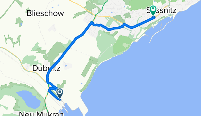 Skandinavien-Tor 3–15, Sassnitz nach Bahnhofstraße 19, Sassnitz