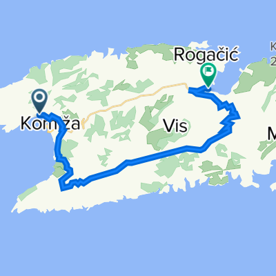 Vrh Gospe 9, Komiža to Obala Sv. Jurja 31, Vis