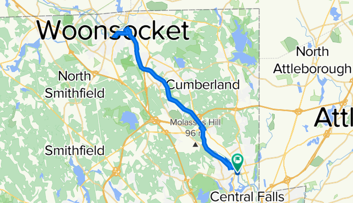 Black Stone River Bikeway, Lincoln to Black Stone River Bikeway, Lincoln