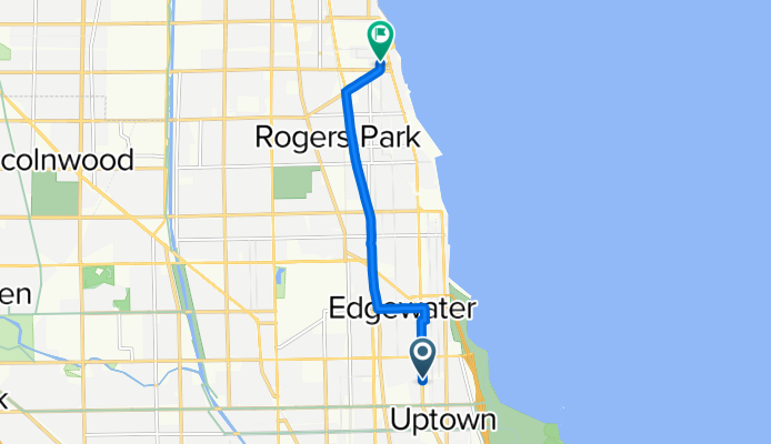 4945 N Broadway St, Chicago to 7631 N Greenview Ave, Chicago