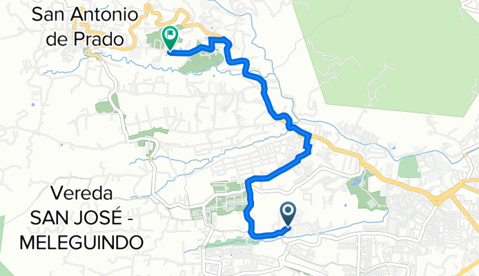 De Calle 75 Sur 53-148, Itagüi a San Antonio de Prado