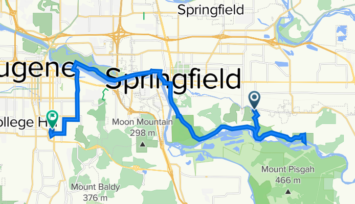 Ruth Bascom Bike Path, Springfield to 2694 Hilyard St, Eugene
