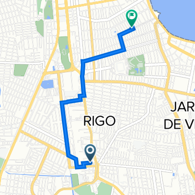 De Martinica 23, Veracruz a Paseo José Martí 457, Veracruz